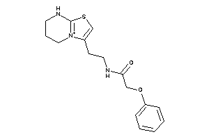 2-phenoxy-N-[2-(5,6,7,8-tetrahydrothiazolo[3,2-a]pyrimidin-4-ium-3-yl)ethyl]acetamide