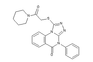 1-[(2-keto-2-piperidino-ethyl)thio]-4-phenyl-[1,2,4]triazolo[4,3-a]quinazolin-5-one