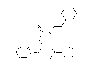 3-cyclopentyl-N-(2-morpholinoethyl)-1,2,4,4a,5,6-hexahydropyrazino[1,2-a]quinoline-5-carboxamide