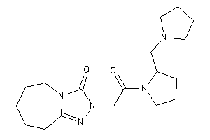 Image of 2-[2-keto-2-[2-(pyrrolidinomethyl)pyrrolidino]ethyl]-6,7,8,9-tetrahydro-5H-[1,2,4]triazolo[4,3-a]azepin-3-one