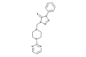 Image of 1-phenyl-4-[[4-(2-pyrimidyl)piperazino]methyl]tetrazole-5-thione