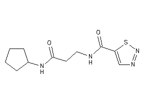 Image of N-[3-(cyclopentylamino)-3-keto-propyl]thiadiazole-5-carboxamide