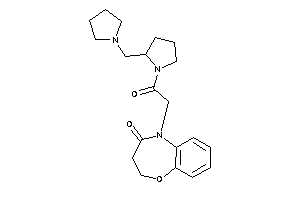 5-[2-keto-2-[2-(pyrrolidinomethyl)pyrrolidino]ethyl]-2,3-dihydro-1,5-benzoxazepin-4-one