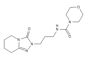 N-[3-(3-keto-5,6,7,8-tetrahydro-[1,2,4]triazolo[4,3-a]pyridin-2-yl)propyl]morpholine-4-carboxamide