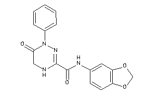 N-(1,3-benzodioxol-5-yl)-6-keto-1-phenyl-4,5-dihydro-1,2,4-triazine-3-carboxamide