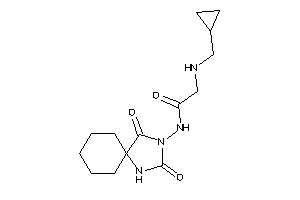 2-(cyclopropylmethylamino)-N-(2,4-diketo-1,3-diazaspiro[4.5]decan-3-yl)acetamide
