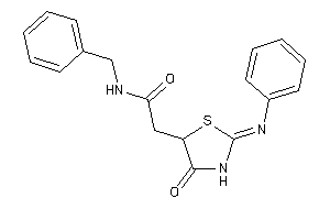 N-benzyl-2-(4-keto-2-phenylimino-thiazolidin-5-yl)acetamide