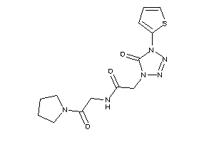 N-(2-keto-2-pyrrolidino-ethyl)-2-[5-keto-4-(2-thienyl)tetrazol-1-yl]acetamide