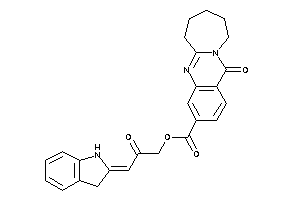 Image of 12-keto-7,8,9,10-tetrahydro-6H-azepino[2,1-b]quinazoline-3-carboxylic Acid (3-indolin-2-ylidene-2-keto-propyl) Ester