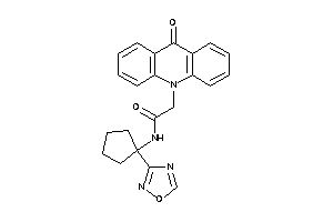 Image of 2-(9-ketoacridin-10-yl)-N-[1-(1,2,4-oxadiazol-3-yl)cyclopentyl]acetamide