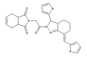 2-[2-keto-2-[7-(2-thenylidene)-3-(2-thienyl)-3a,4,5,6-tetrahydro-3H-indazol-2-yl]ethyl]-3a,4,7,7a-tetrahydroisoindole-1,3-quinone