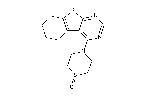 4-(5,6,7,8-tetrahydrobenzothiopheno[2,3-d]pyrimidin-4-yl)-1,4-thiazinane 1-oxide