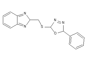 2-(2H-benzimidazol-2-ylmethylthio)-5-phenyl-2,5-dihydro-1,3,4-oxadiazole