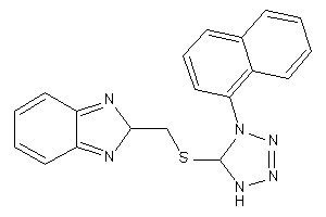 2-[[[4-(1-naphthyl)-1,5-dihydrotetrazol-5-yl]thio]methyl]-2H-benzimidazole