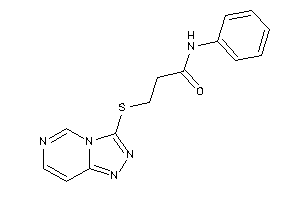 Image of N-phenyl-3-([1,2,4]triazolo[3,4-f]pyrimidin-3-ylthio)propionamide