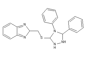 2-[[(4,5-diphenyl-1,2,4-triazolidin-3-yl)thio]methyl]-2H-benzimidazole