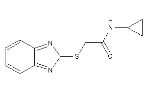 2-(2H-benzimidazol-2-ylthio)-N-cyclopropyl-acetamide