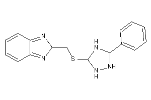 2-[[(5-phenyl-1,2,4-triazolidin-3-yl)thio]methyl]-2H-benzimidazole