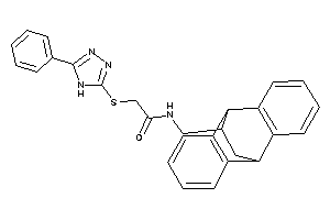 2-[(5-phenyl-4H-1,2,4-triazol-3-yl)thio]-N-(BLAHylmethyl)acetamide