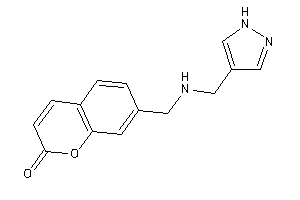 Image of 7-[(1H-pyrazol-4-ylmethylamino)methyl]coumarin