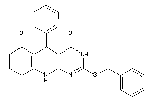 2-(benzylthio)-5-phenyl-3,5,7,8,9,10-hexahydropyrimido[4,5-b]quinoline-4,6-quinone