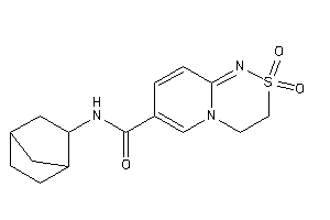 2,2-diketo-N-(2-norbornyl)-3,4-dihydropyrido[2,1-c][1,2,4]thiadiazine-7-carboxamide
