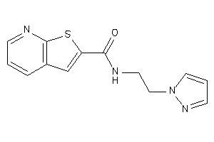 Image of N-(2-pyrazol-1-ylethyl)thieno[2,3-b]pyridine-2-carboxamide