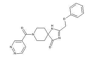 2-(phenoxymethyl)-8-(pyridazine-4-carbonyl)-1,3,8-triazaspiro[4.5]dec-2-en-4-one