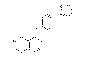 2-[4-(5,6,7,8-tetrahydropyrido[4,3-d]pyrimidin-4-yloxy)phenyl]-1,3,4-oxadiazole