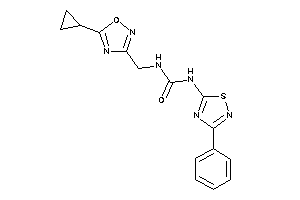 1-[(5-cyclopropyl-1,2,4-oxadiazol-3-yl)methyl]-3-(3-phenyl-1,2,4-thiadiazol-5-yl)urea