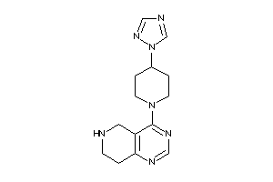 4-[4-(1,2,4-triazol-1-yl)piperidino]-5,6,7,8-tetrahydropyrido[4,3-d]pyrimidine