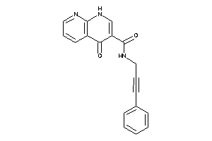 Image of 4-keto-N-(3-phenylprop-2-ynyl)-1H-1,8-naphthyridine-3-carboxamide