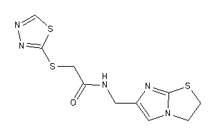 Image of N-(2,3-dihydroimidazo[2,1-b]thiazol-6-ylmethyl)-2-(1,3,4-thiadiazol-2-ylthio)acetamide