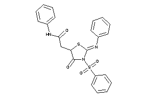 Image of 2-(3-besyl-4-keto-2-phenylimino-thiazolidin-5-yl)-N-phenyl-acetamide