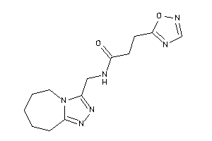 Image of 3-(1,2,4-oxadiazol-5-yl)-N-(6,7,8,9-tetrahydro-5H-[1,2,4]triazolo[4,3-a]azepin-3-ylmethyl)propionamide