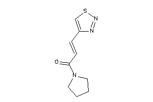 1-pyrrolidino-3-(thiadiazol-4-yl)prop-2-en-1-one