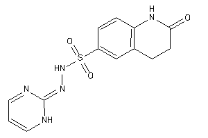 2-keto-N-(1H-pyrimidin-2-ylideneamino)-3,4-dihydro-1H-quinoline-6-sulfonamide