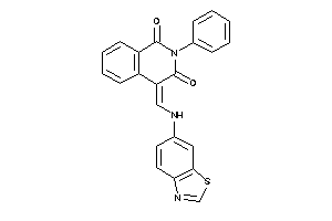 Image of 4-[(1,3-benzothiazol-6-ylamino)methylene]-2-phenyl-isoquinoline-1,3-quinone