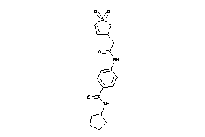 Image of N-cyclopentyl-4-[[2-(1,1-diketo-2,3-dihydrothiophen-3-yl)acetyl]amino]benzamide