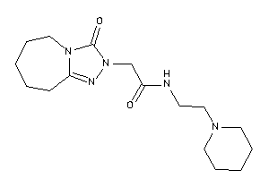 2-(3-keto-6,7,8,9-tetrahydro-5H-[1,2,4]triazolo[4,3-a]azepin-2-yl)-N-(2-piperidinoethyl)acetamide