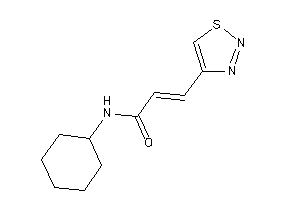 N-cyclohexyl-3-(thiadiazol-4-yl)acrylamide