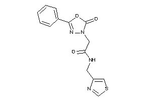 2-(2-keto-5-phenyl-1,3,4-oxadiazol-3-yl)-N-(thiazol-4-ylmethyl)acetamide