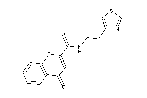 Image of 4-keto-N-(2-thiazol-4-ylethyl)chromene-2-carboxamide