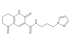 2,5-diketo-N-(3-pyrazol-1-ylpropyl)-1,6,7,8-tetrahydroquinoline-3-carboxamide