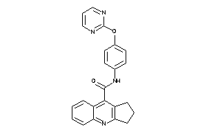 Image of N-[4-(2-pyrimidyloxy)phenyl]-2,3-dihydro-1H-cyclopenta[b]quinoline-9-carboxamide