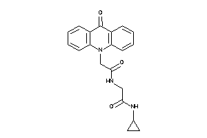 Image of N-cyclopropyl-2-[[2-(9-ketoacridin-10-yl)acetyl]amino]acetamide