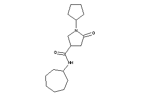 N-cycloheptyl-1-cyclopentyl-5-keto-pyrrolidine-3-carboxamide