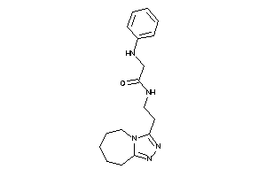 2-anilino-N-[2-(6,7,8,9-tetrahydro-5H-[1,2,4]triazolo[4,3-a]azepin-3-yl)ethyl]acetamide