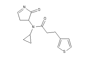 N-cyclopropyl-N-(2-keto-1-pyrrolin-3-yl)-3-(3-thienyl)propionamide