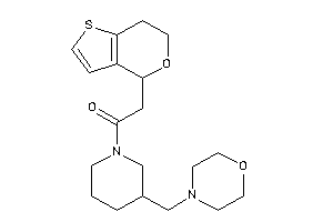 2-(6,7-dihydro-4H-thieno[3,2-c]pyran-4-yl)-1-[3-(morpholinomethyl)piperidino]ethanone